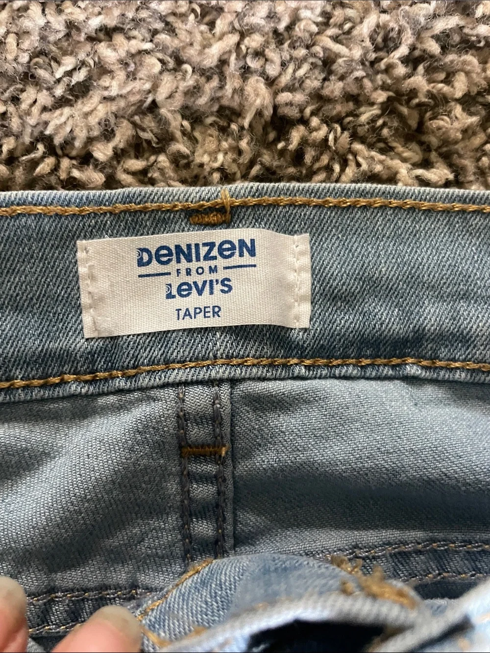 Denizen from Levi's Faded Light Blue Distressed White Washed Girls Jeans